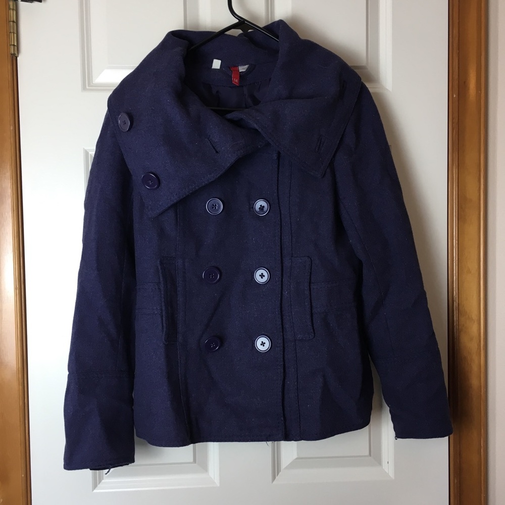 Purple pea coat